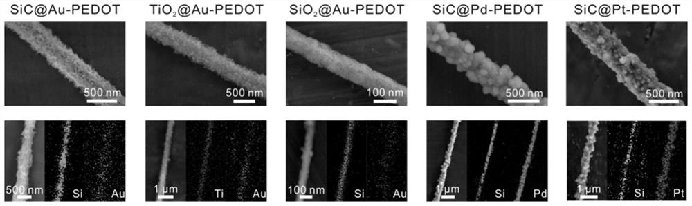 A functionalized core-shell nanowire and its preparation method and application