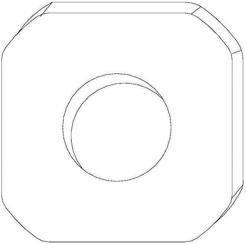 Blanking die for sheet part with high-precision axle hole