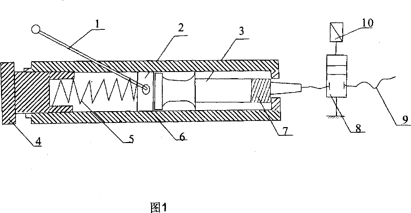 Automatic injecting instrument for brain angiography