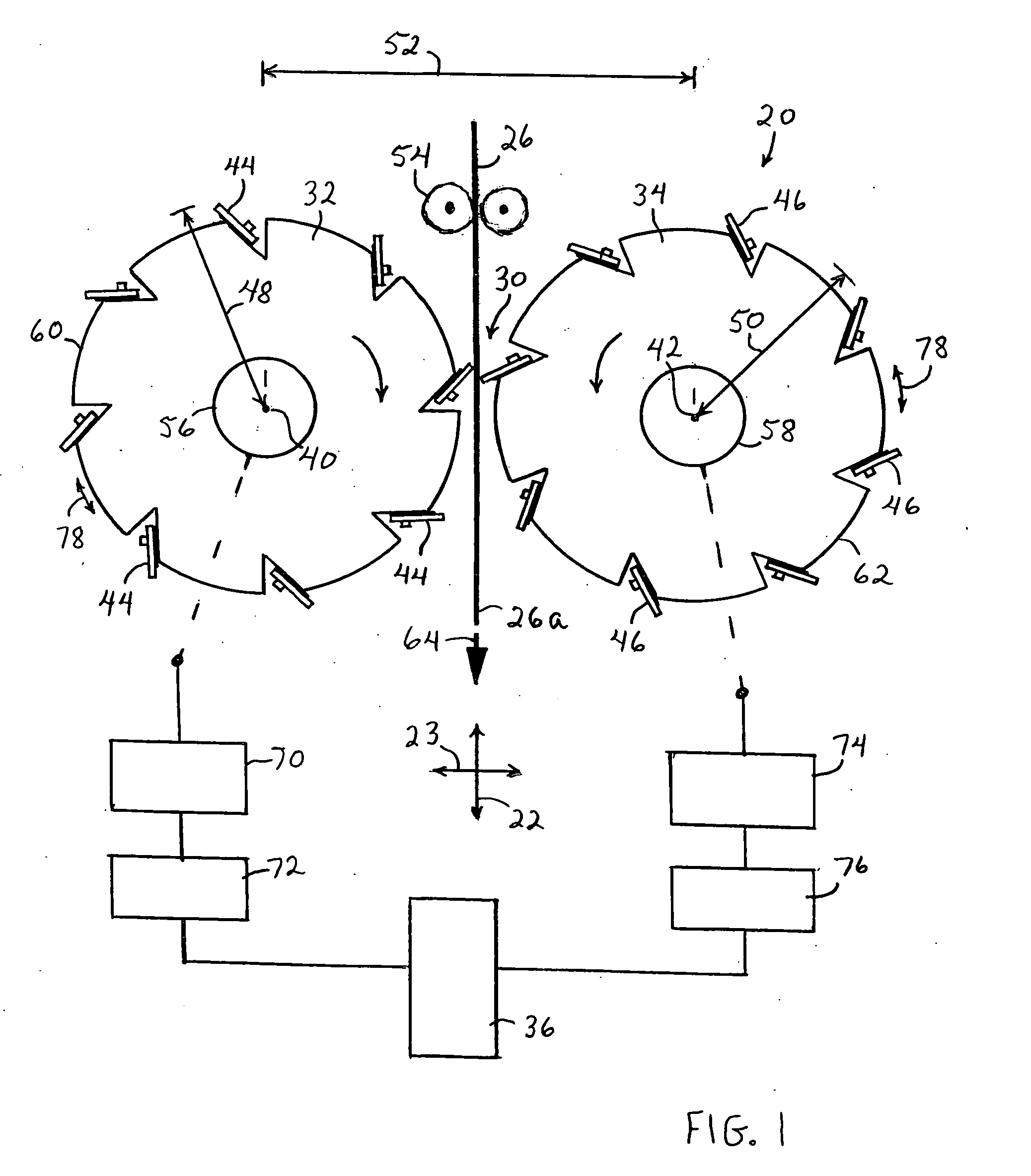 Dual roll, variable sheet-length, perforation system