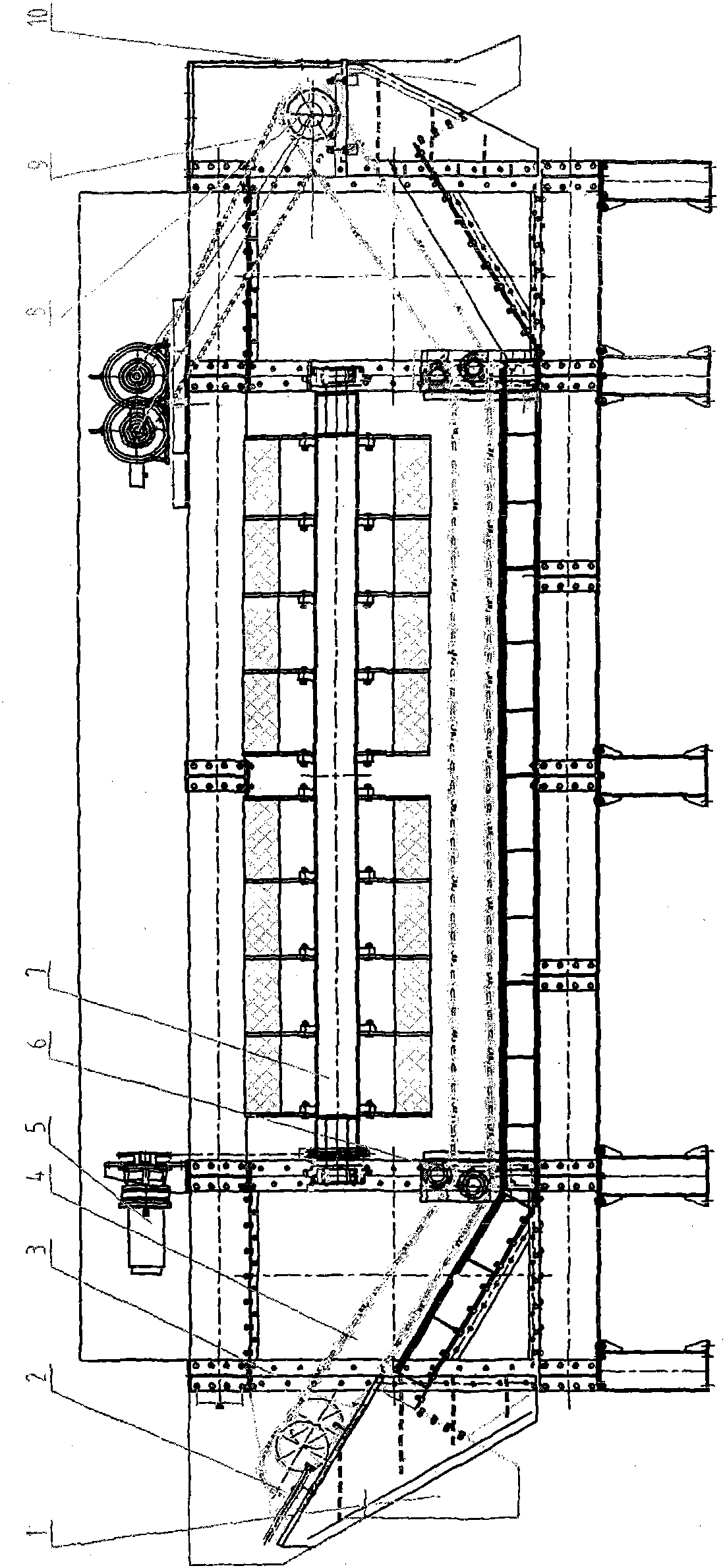 A kind of dense medium dry separation equipment