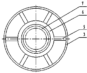 Relativistic klystron amplifier output cavity internally installed with collector