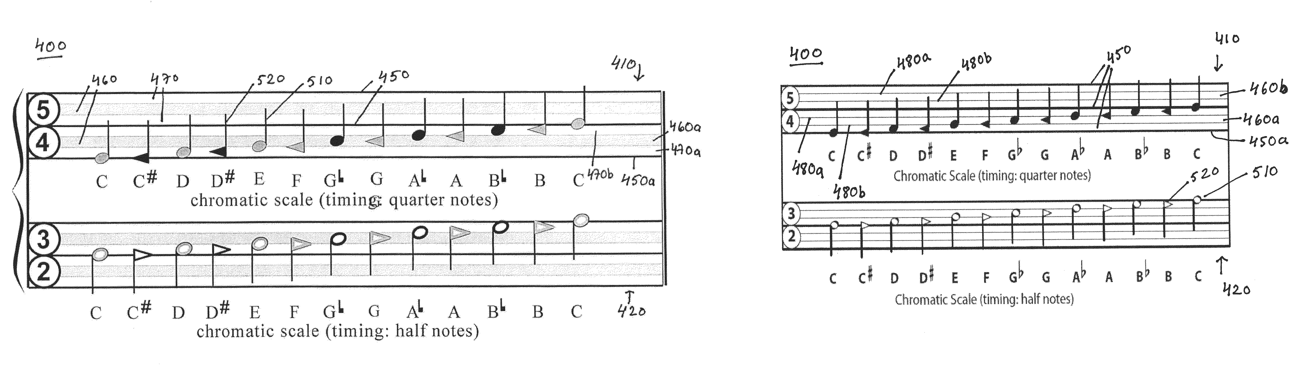 Music teaching device and method