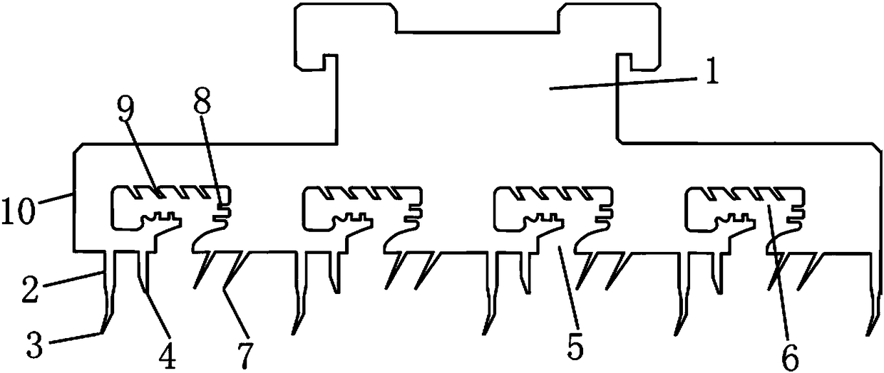 Vortex steam seal of steam turbine