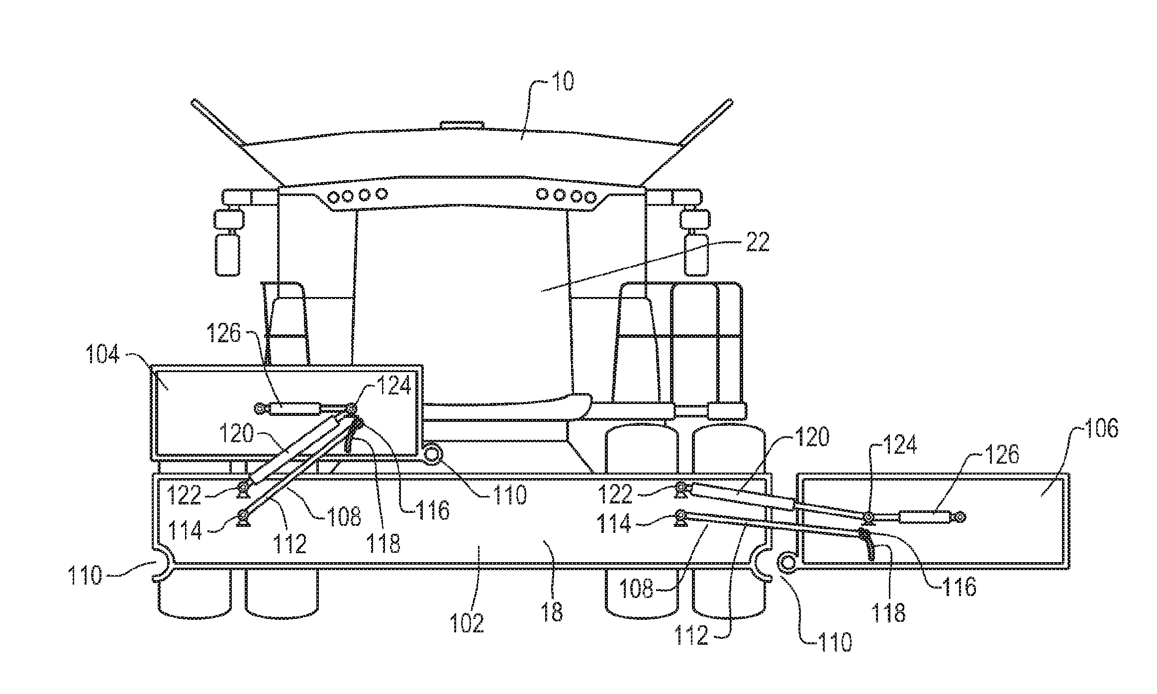 Folding Mechanism for Wide Wheat Headers