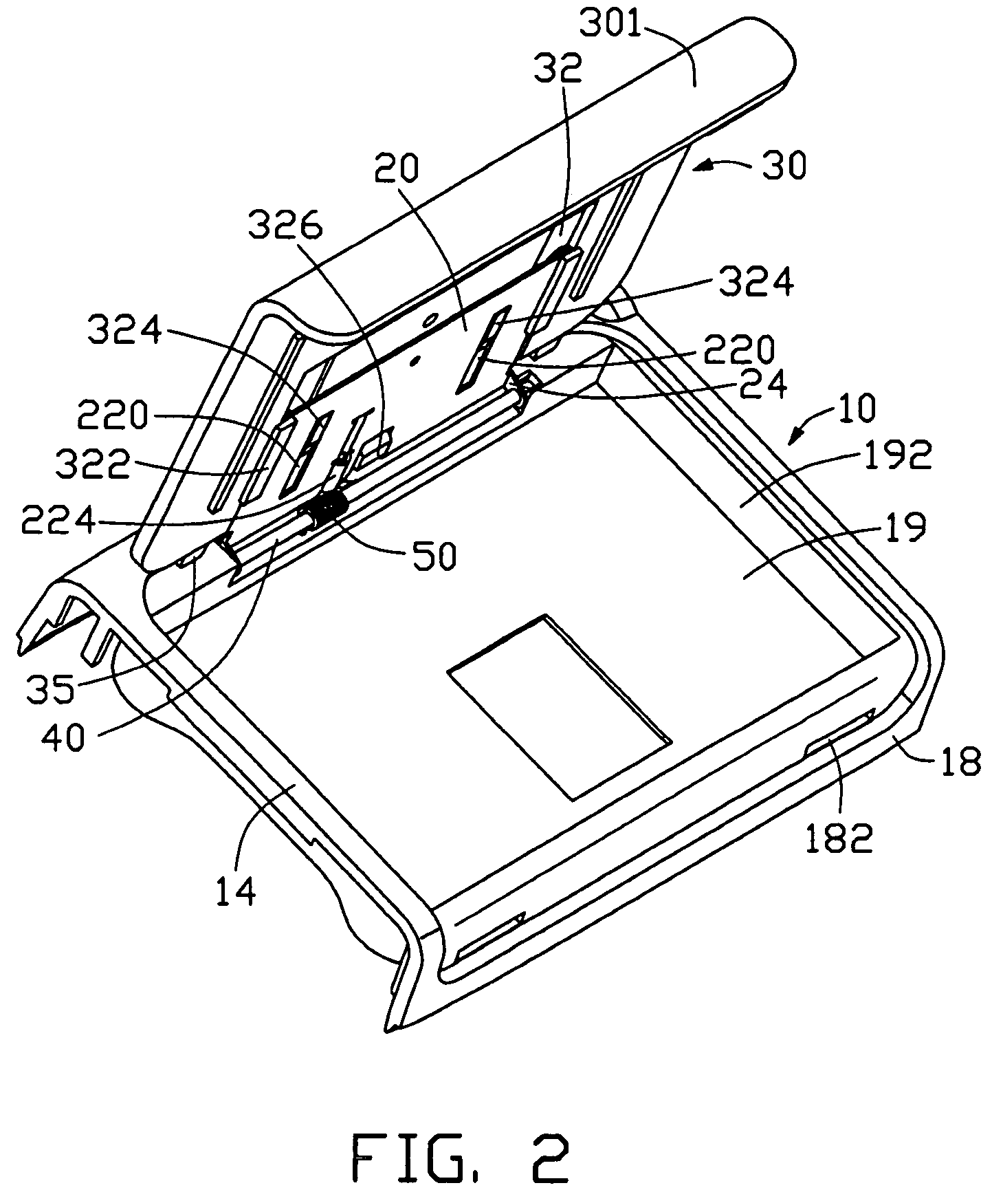 Connecting mechanism for a battery case and a body of a portable electronic device