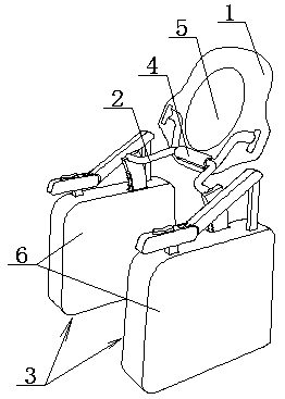 Toilet assisting device for old people