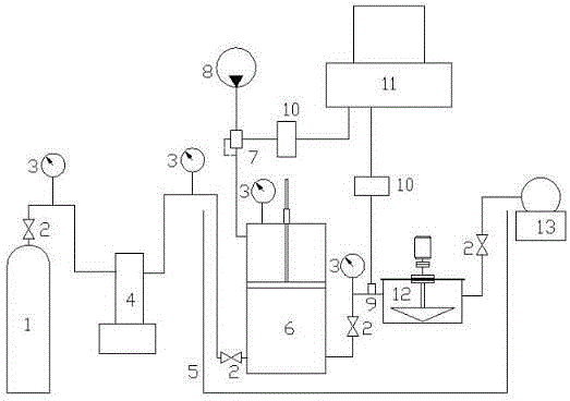 Experimental facility for dissolving supercritical CO2 in polymer melt under condition of interface updating