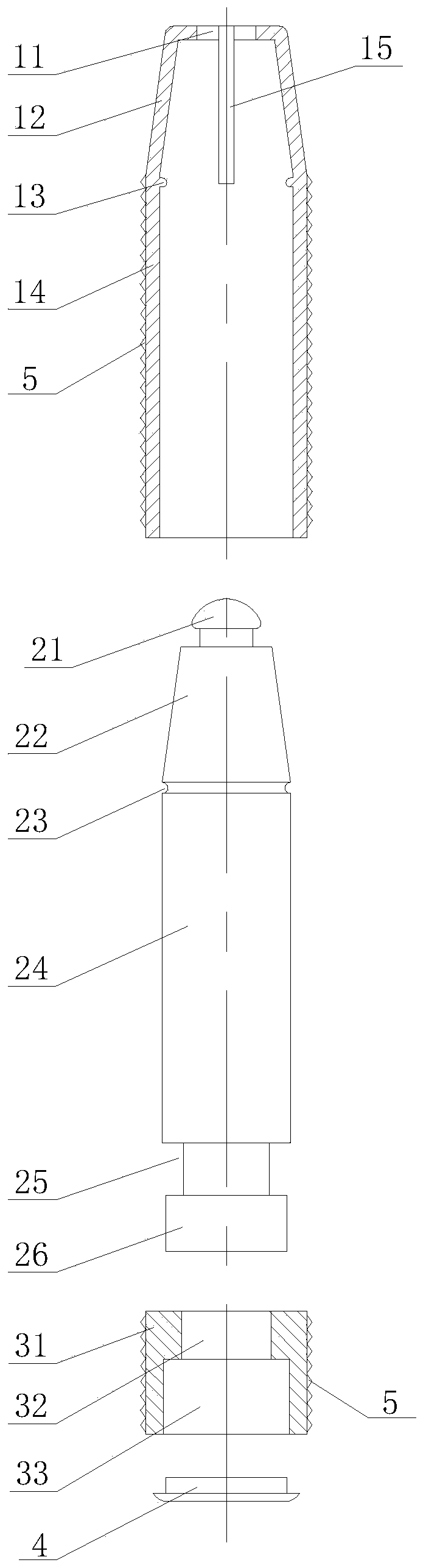 Hidden connecting piece for plate furniture