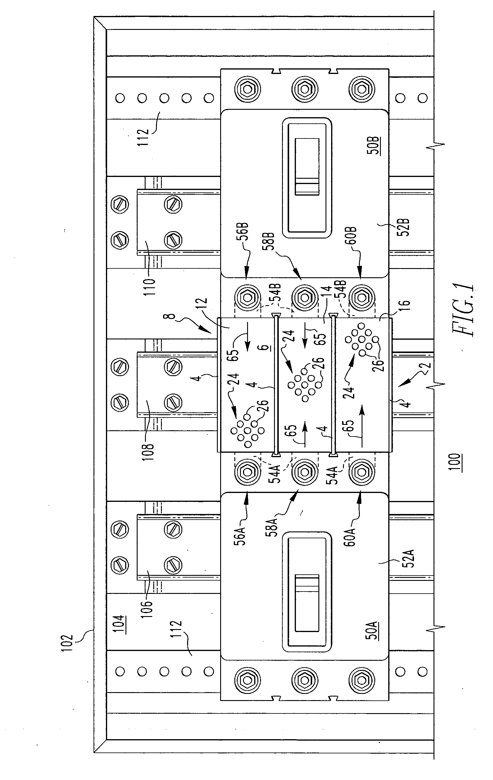 Gas segregator barrier for electrical switching apparatus