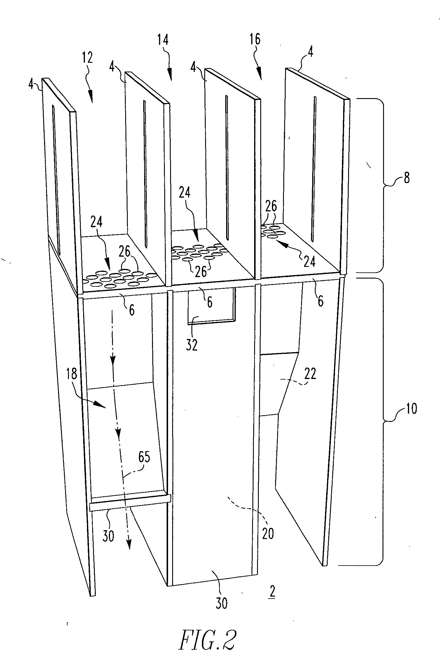 Gas segregator barrier for electrical switching apparatus