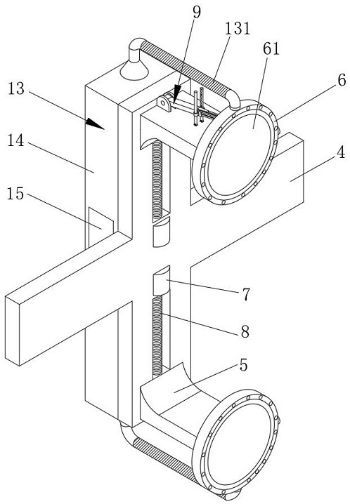 An end treatment device for a steel structure used in a building