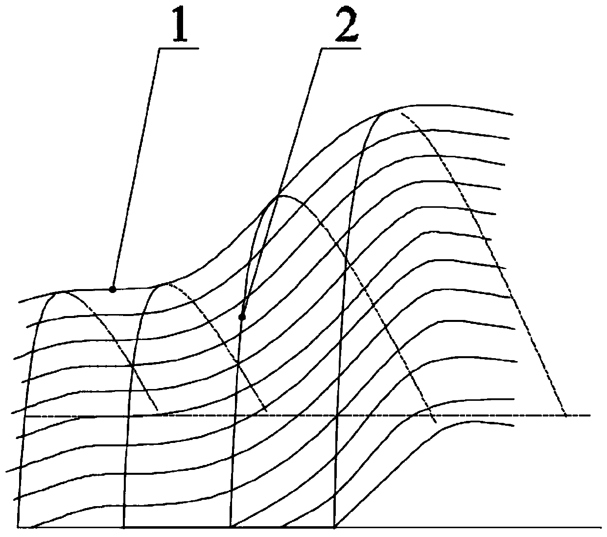 Hyperboloid metal roof and construction method thereof