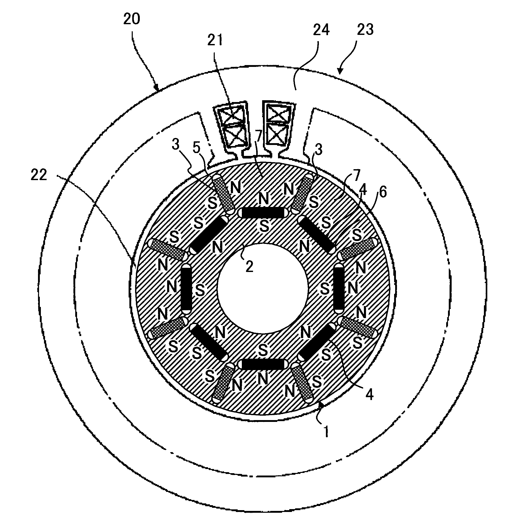 Permanent-magnet-type rotating electrical machine