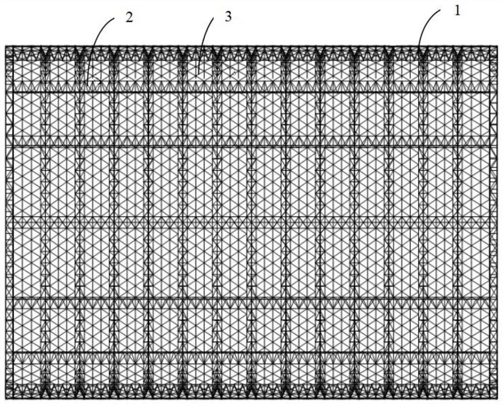 Closed steel structure of double-cable-coil spoke arch coal shed