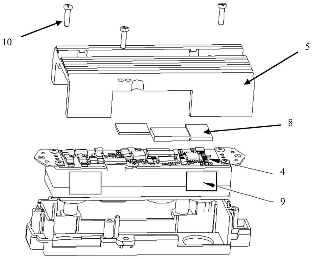 Face-scanning recognition payment terminal camera heat dissipation structure