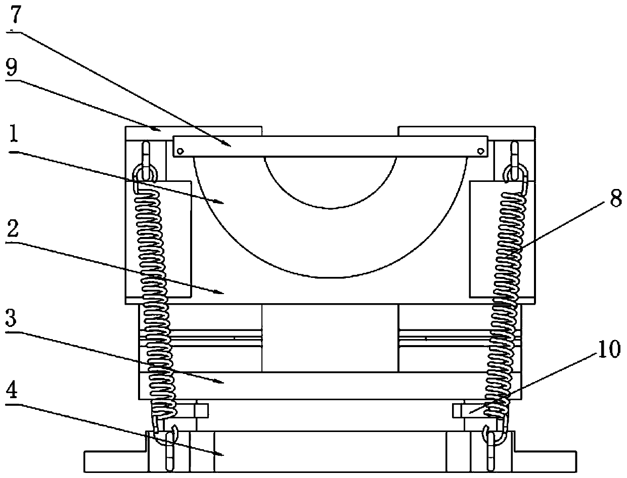 Split type static pressure gas bearing device with adjustable swing angle and for rotor static balance