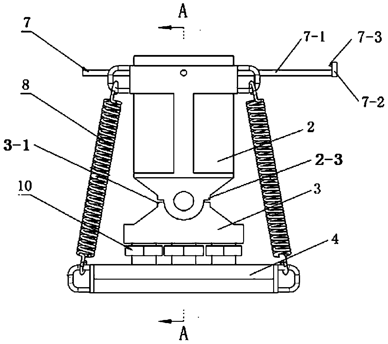 Split type static pressure gas bearing device with adjustable swing angle and for rotor static balance