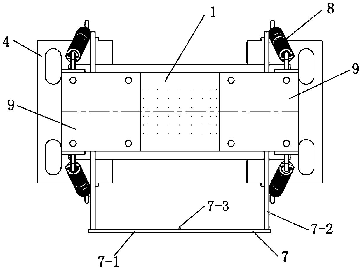 Split type static pressure gas bearing device with adjustable swing angle and for rotor static balance