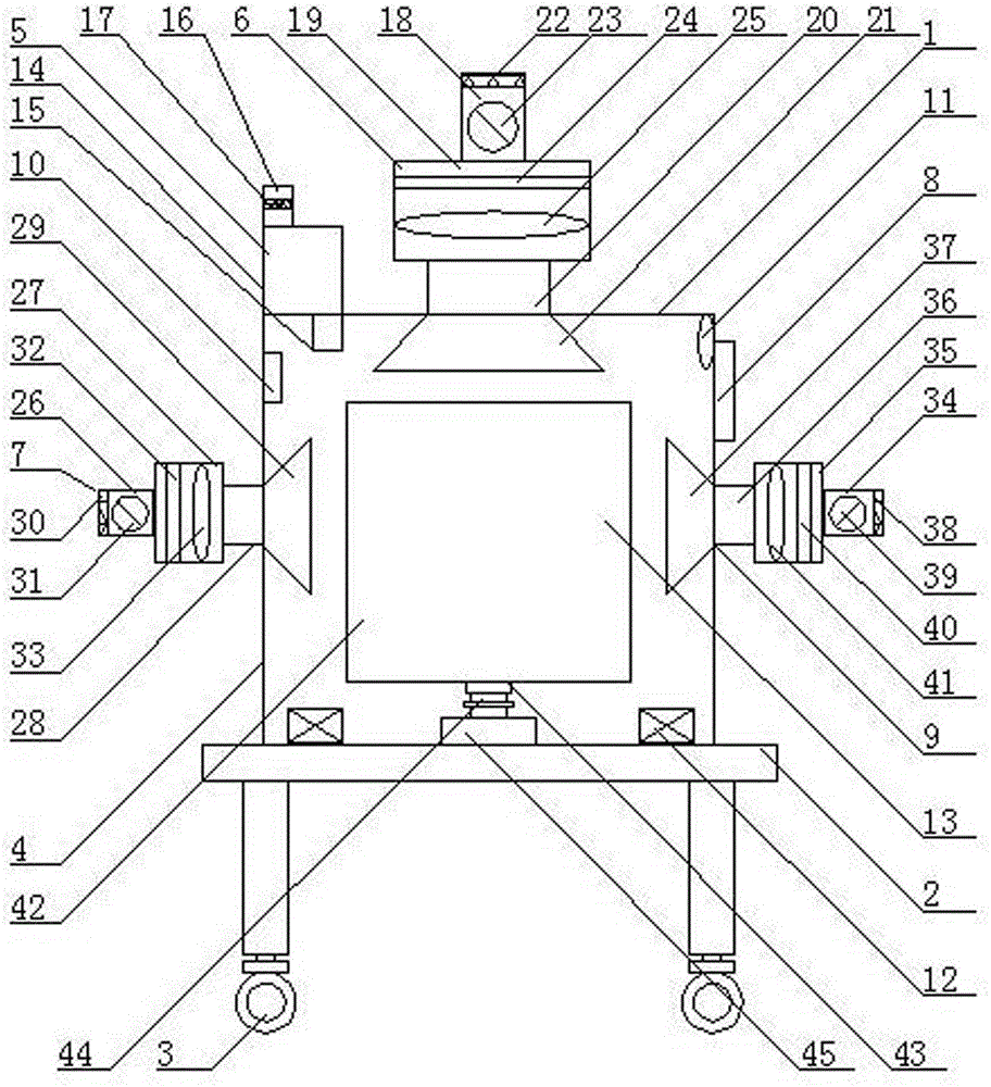 Multiple-effect hot air seed drying device