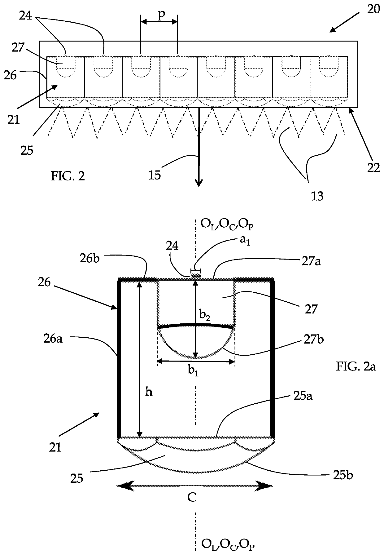 Direct-light generator for sun-sky-imitating illumination devices