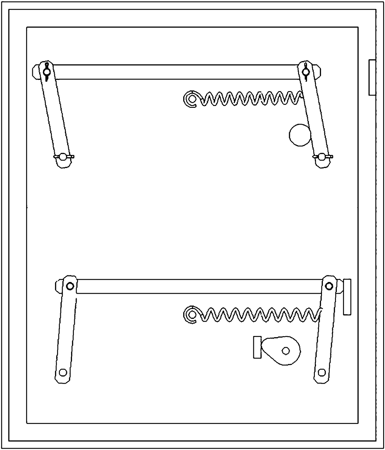 Power-down protection lock device