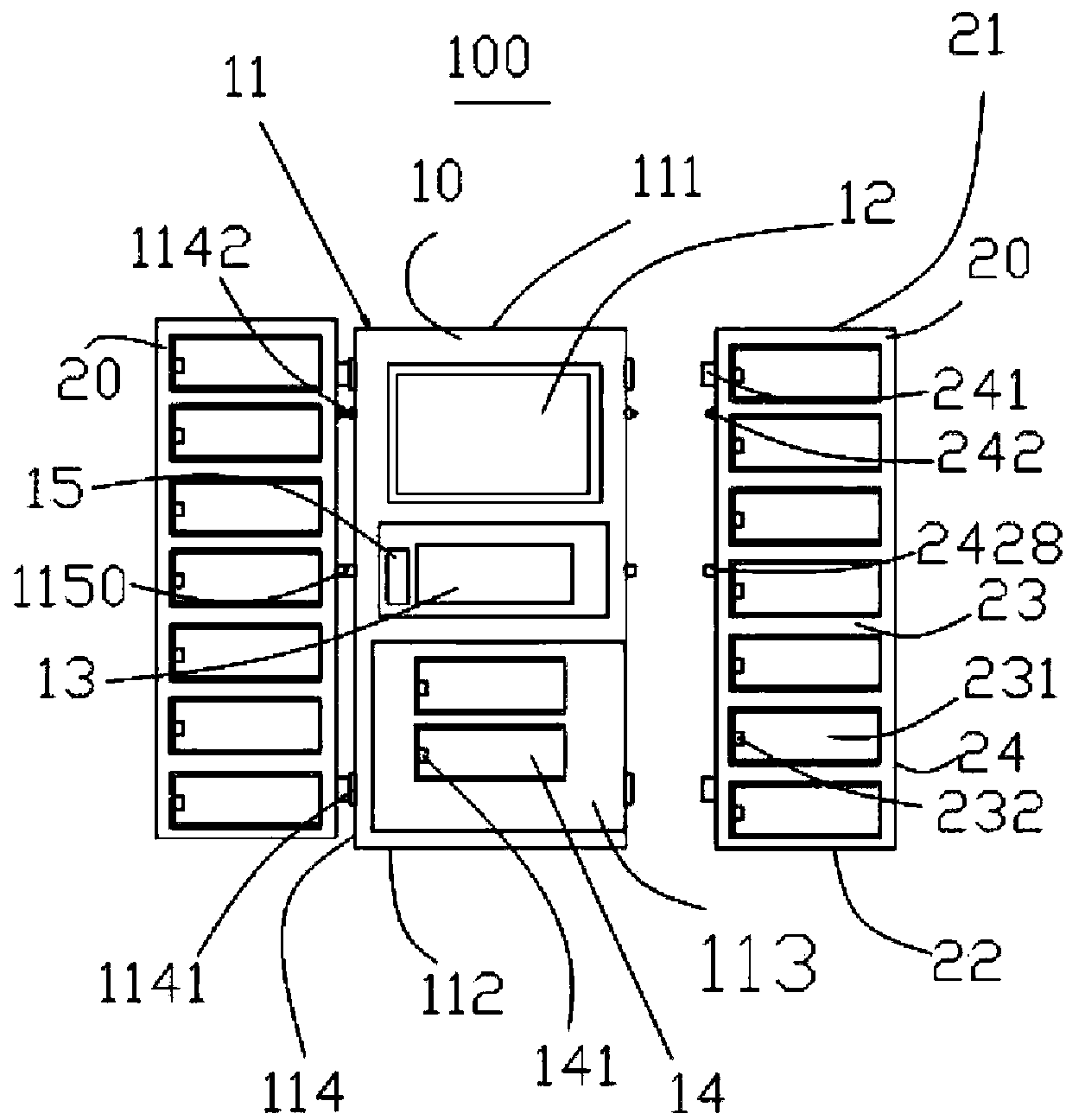 Express logistics cabinet capable of rapid connection