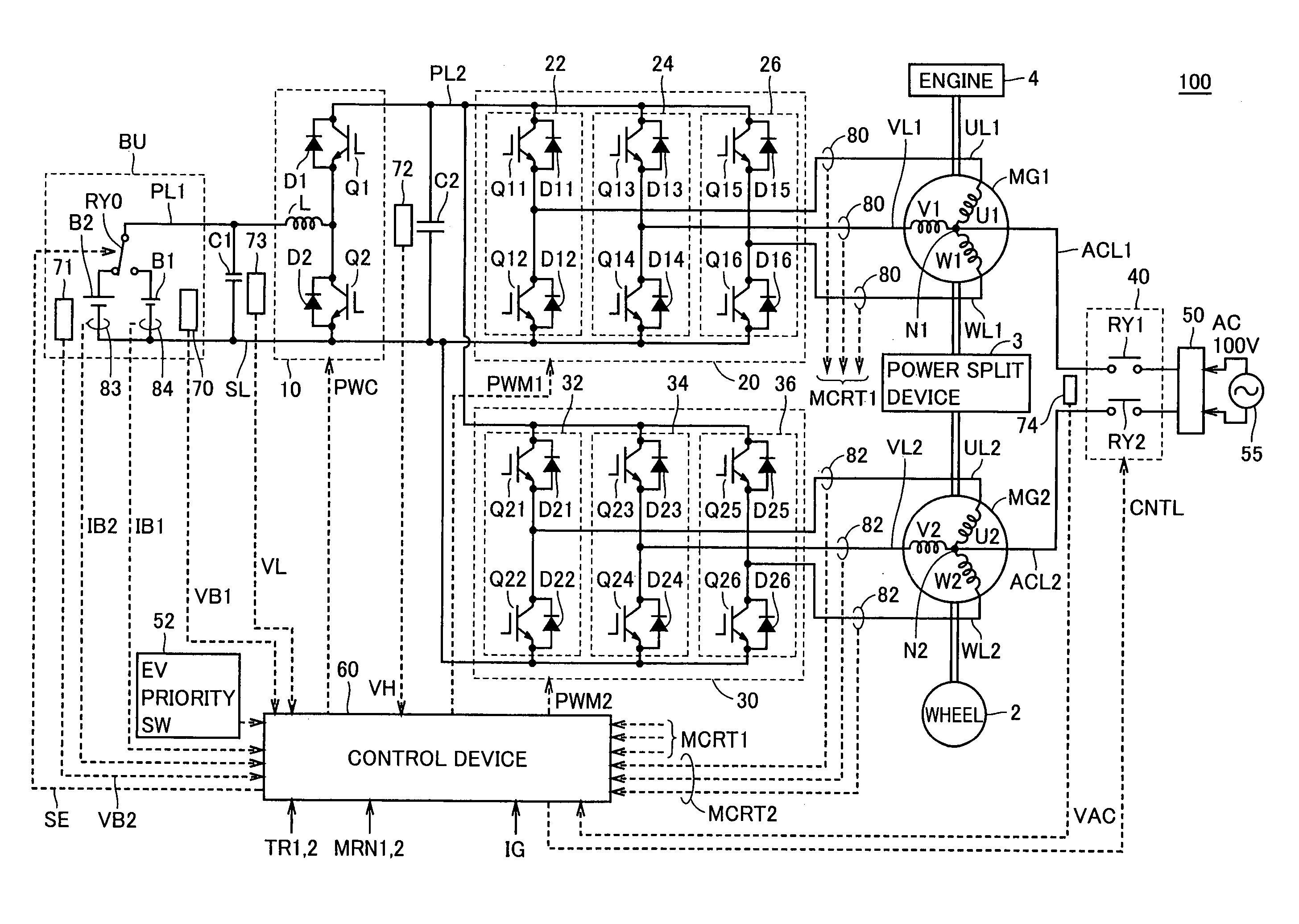 Power supply device for vehicle and method of controlling the same