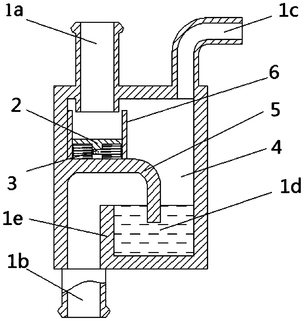 Turbocharger lubricating oil return device