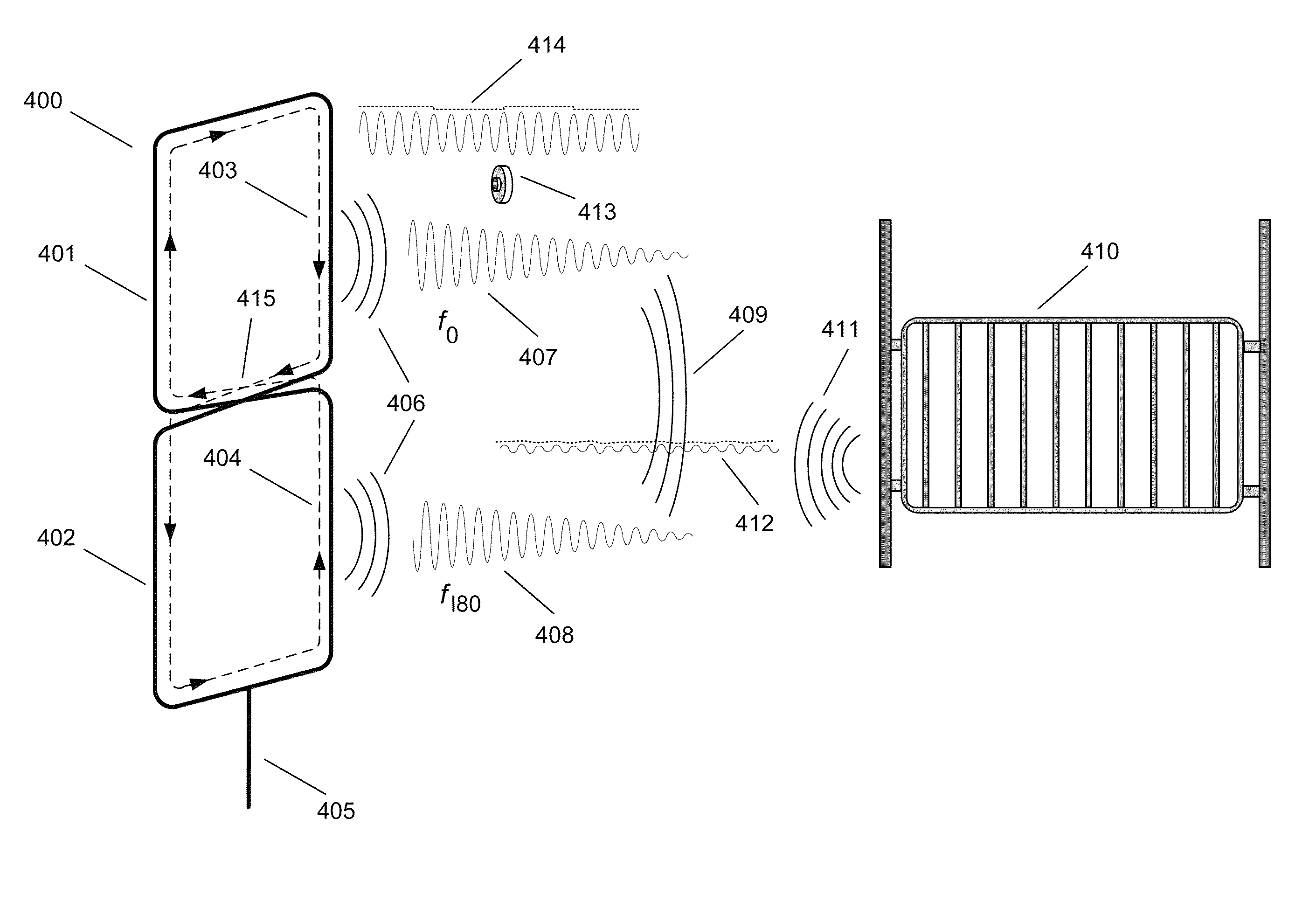 Signal cancelling transmit/receive multi-loop antenna for a radio frequency identification reader