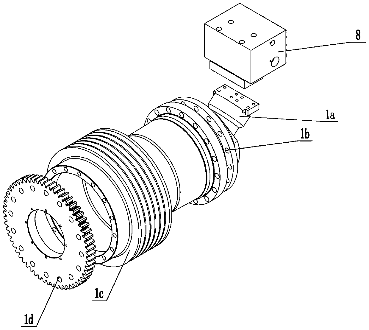 Electrohydraulic control constant tension winch with rope storage device