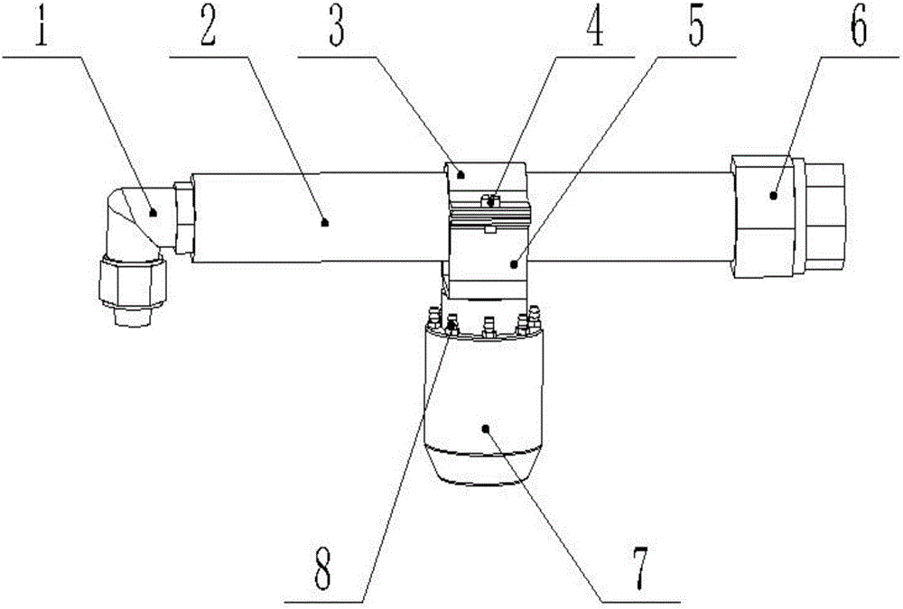 Folded-shape external-mixing type atomization sprayer based on special-shaped hole airflow assistance