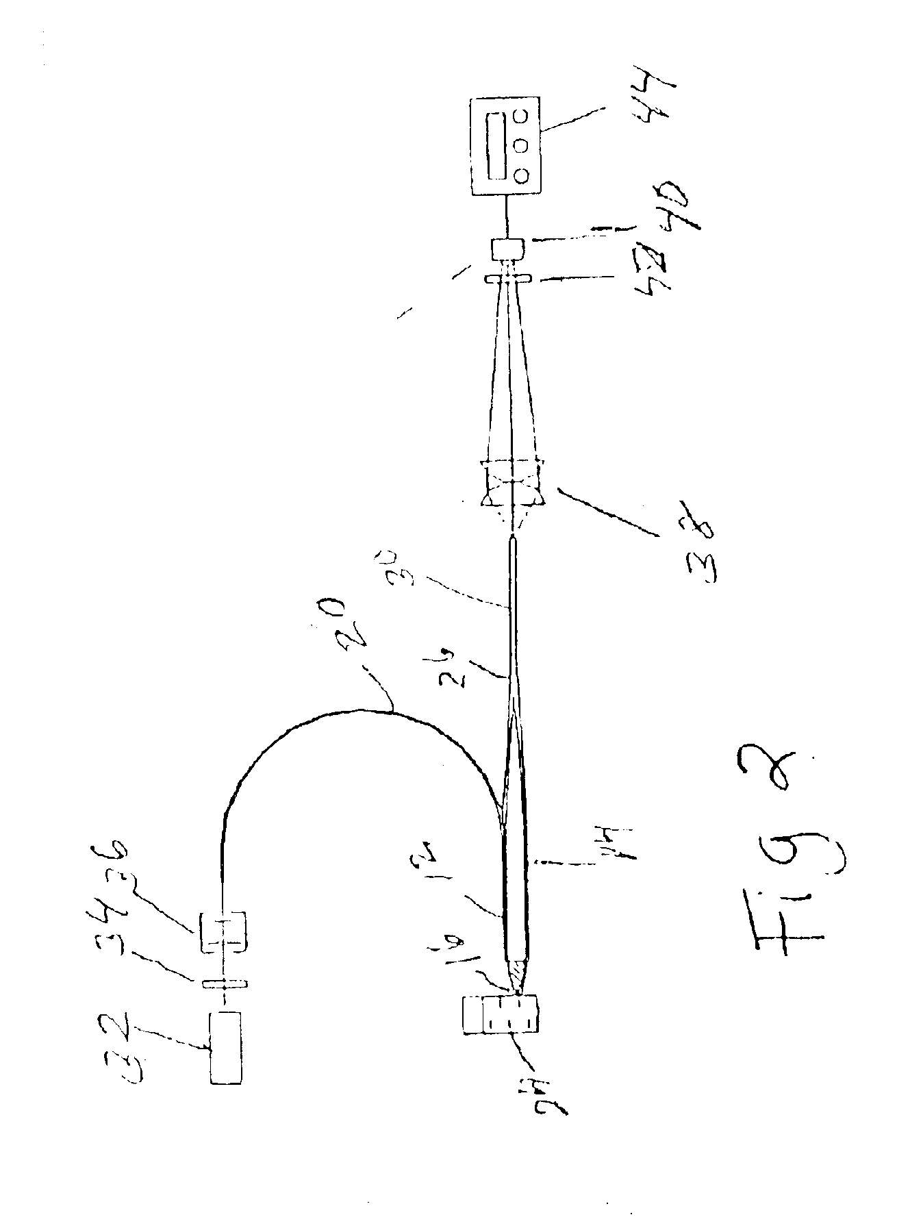 Tapered tubular optical waveguide probe for magnetic focusing immunosensors