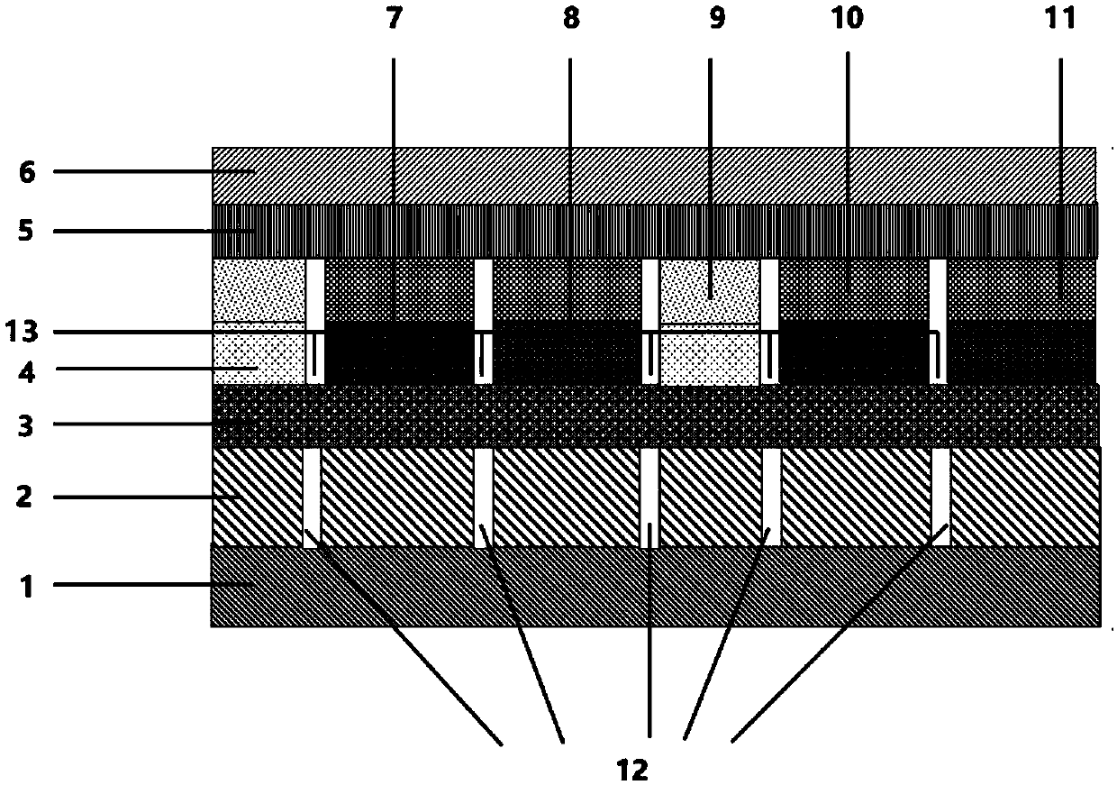 A panchromatic organic electroluminescent device is provided