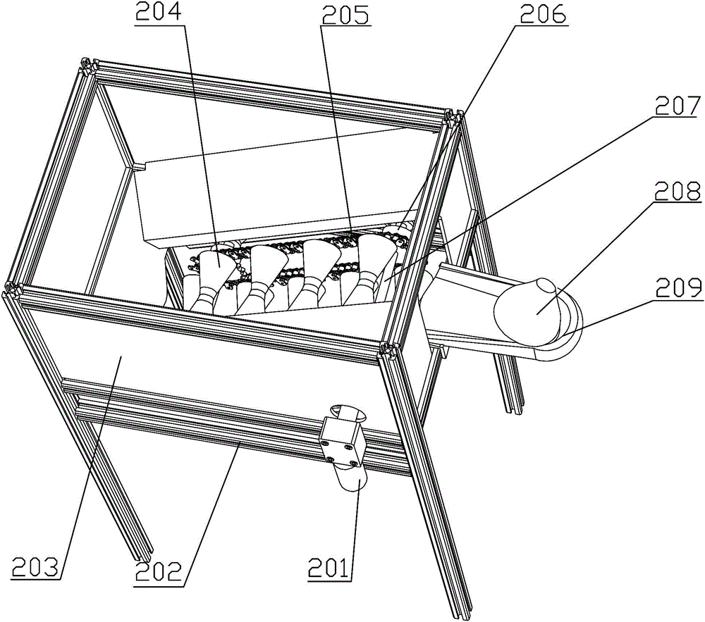 Automatic spherical fruit boxing machine based on parallel manipulator and operation method of automatic spherical fruit boxing machine