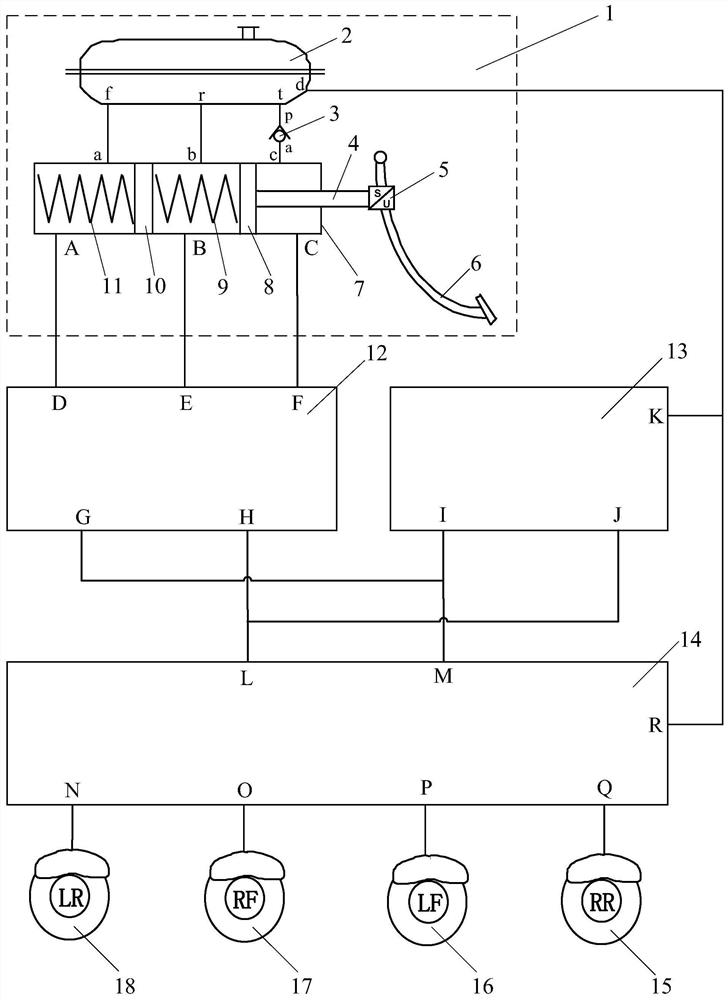 Brake-by-wire system with backup function and control method thereof