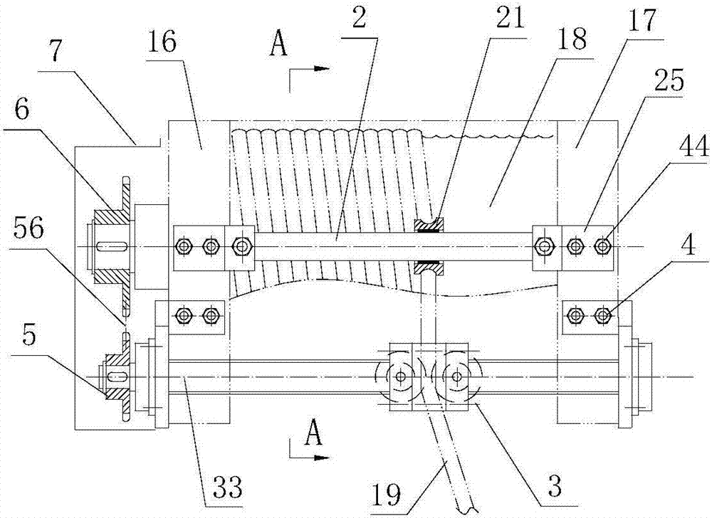 Rope guide with pressing wheel type rope pressing device and guiding rod type adjustable rope guiding device