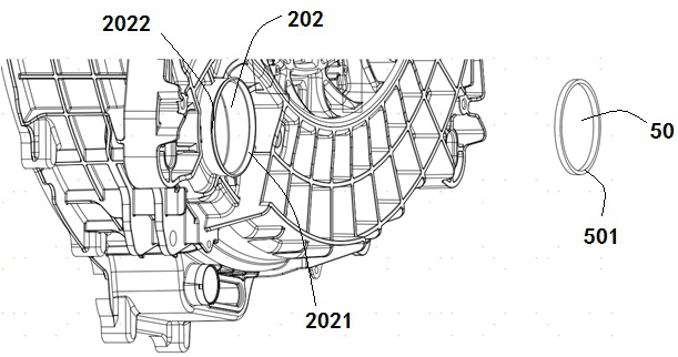 Washing and drying integrated machine and method for automatically cleaning thread scraps