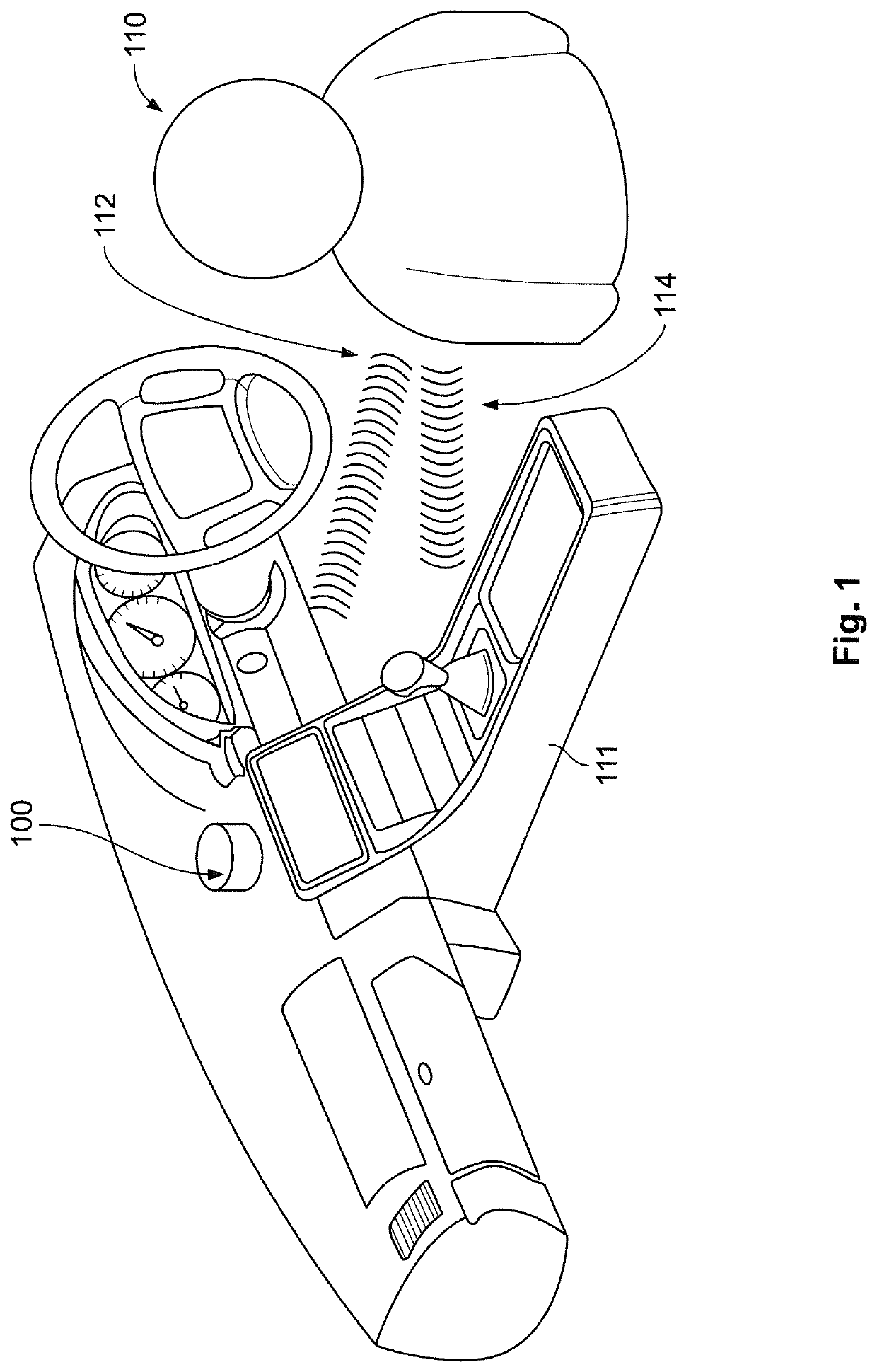 Apparatus, system, and method for physiological sensing in vehicles