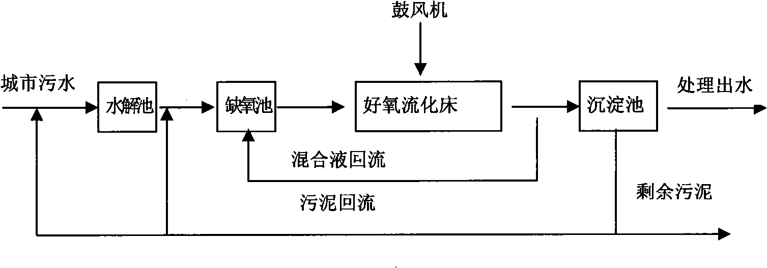 EH-BFB biochemical denitrification dephosphorization technique