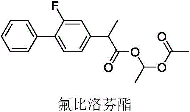 Detection method of related substance in flurbiprofen axetil injection