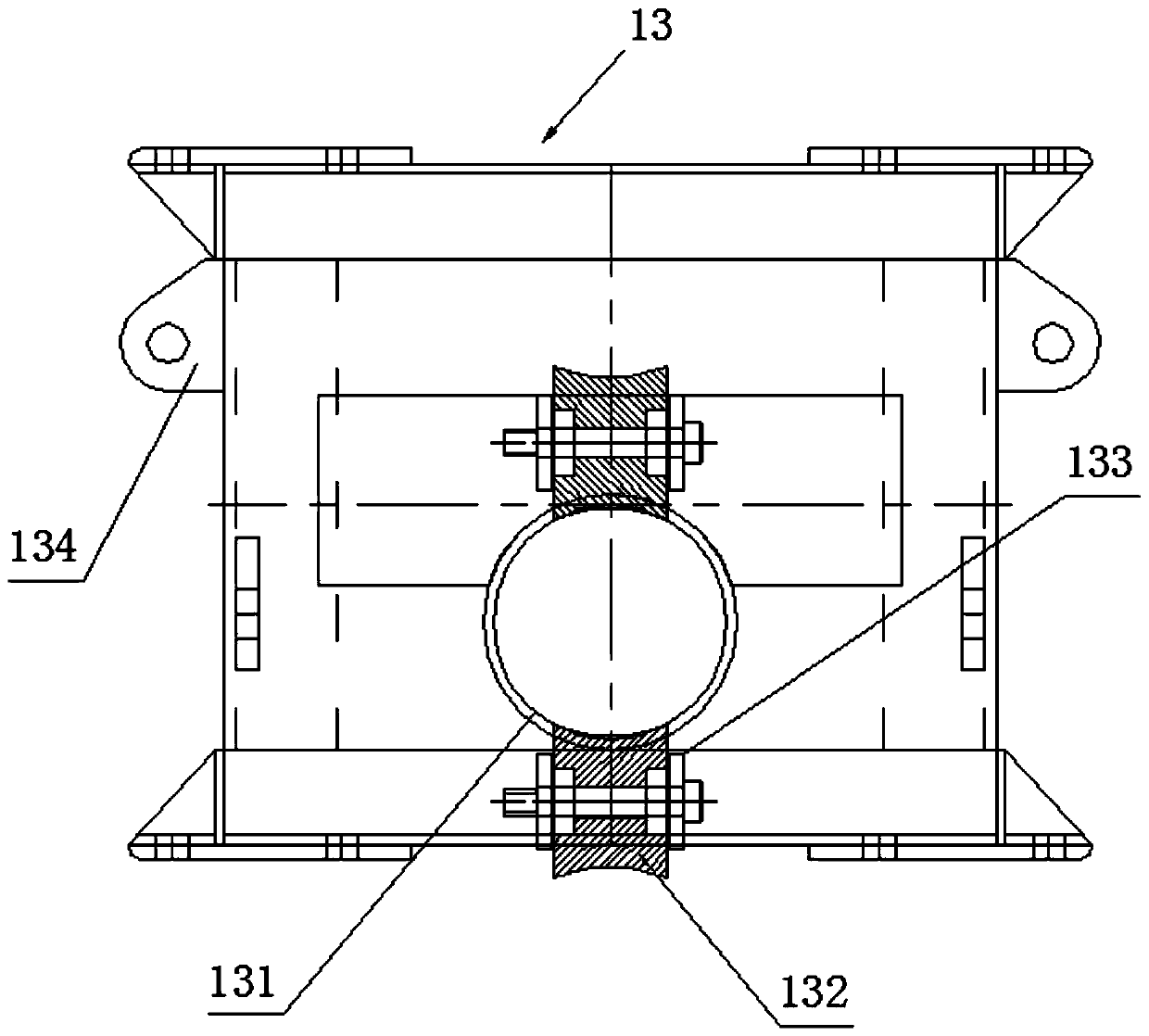 Crossing frame