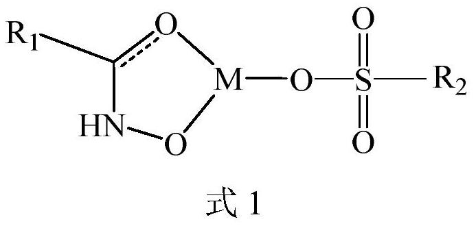 Hydroxamic acid-sulfonic acid multi-ligand metal complex collector and its preparation method and application