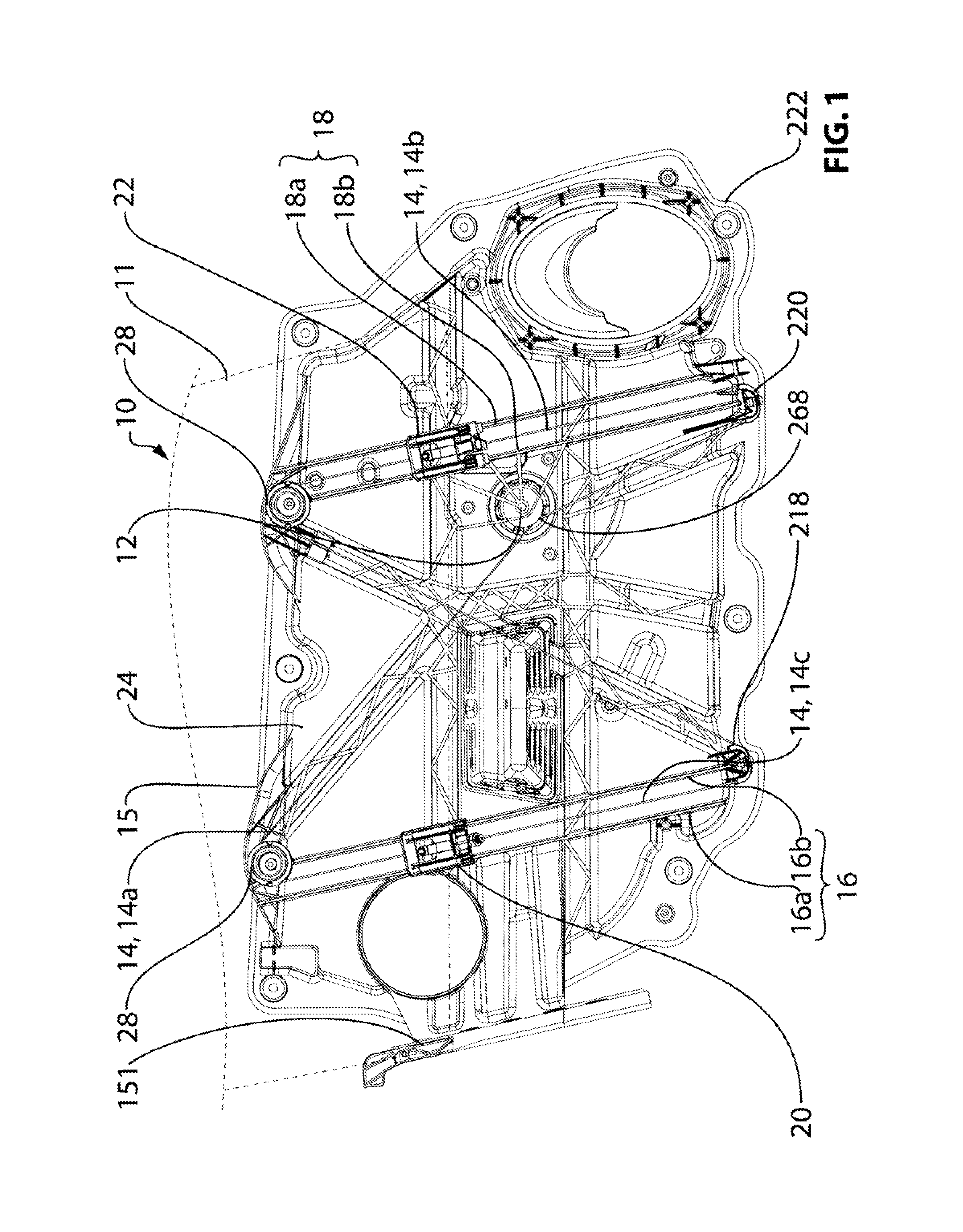 Window regulator assembly for a vehicle