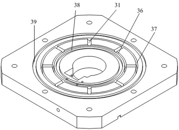 Static pressure air suspension direct drive turntable