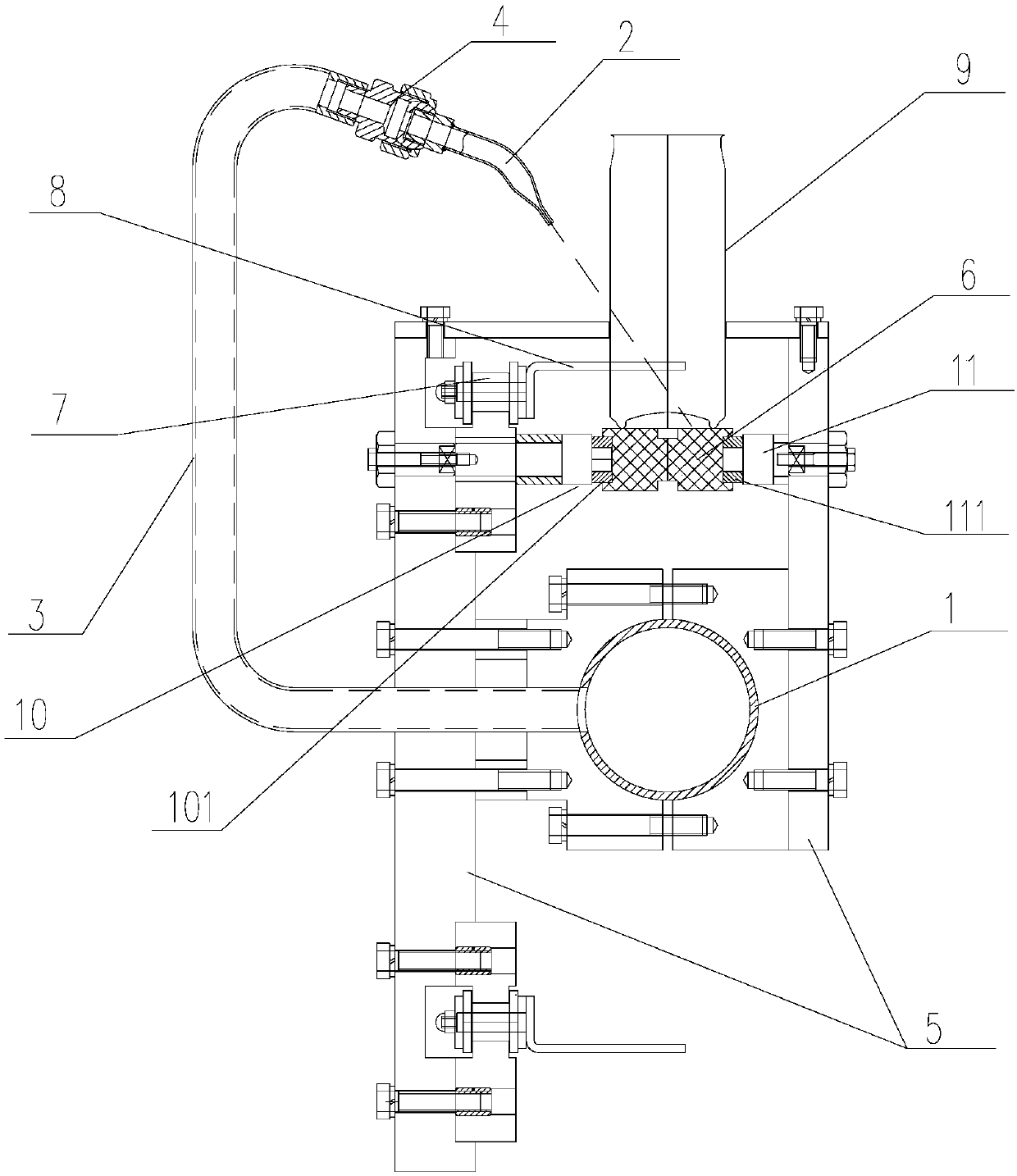 Can conveying chain device with cleaning function