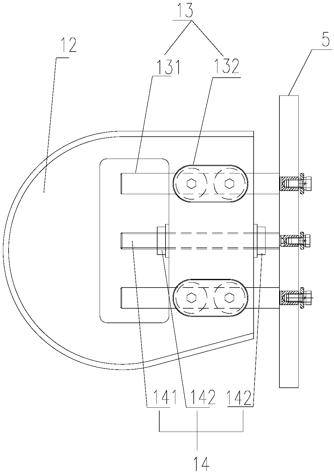 Can conveying chain device with cleaning function