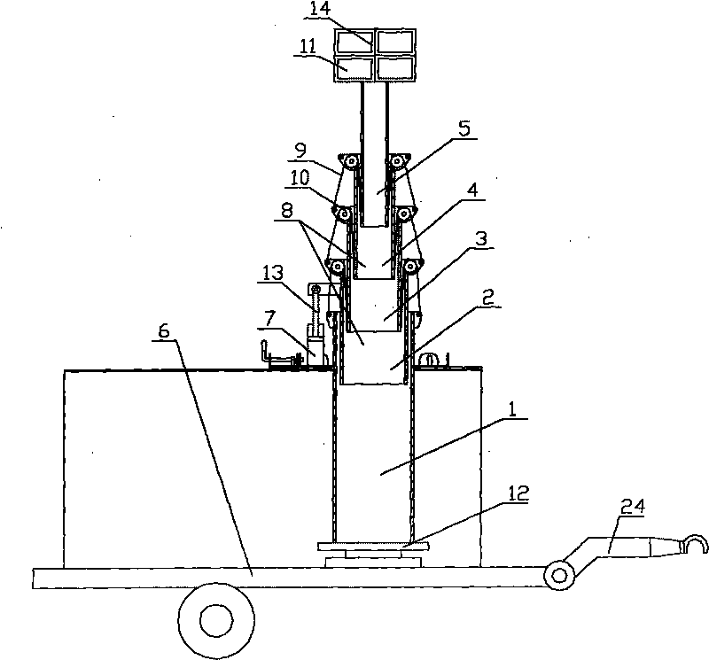 Novel movable type beacon device