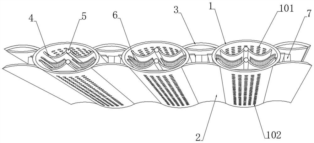 Particle micro-vibration type filter layer based on PP material