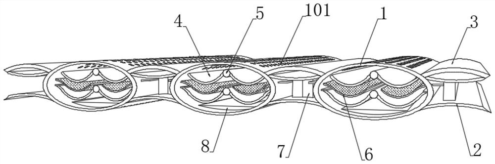 Particle micro-vibration type filter layer based on PP material